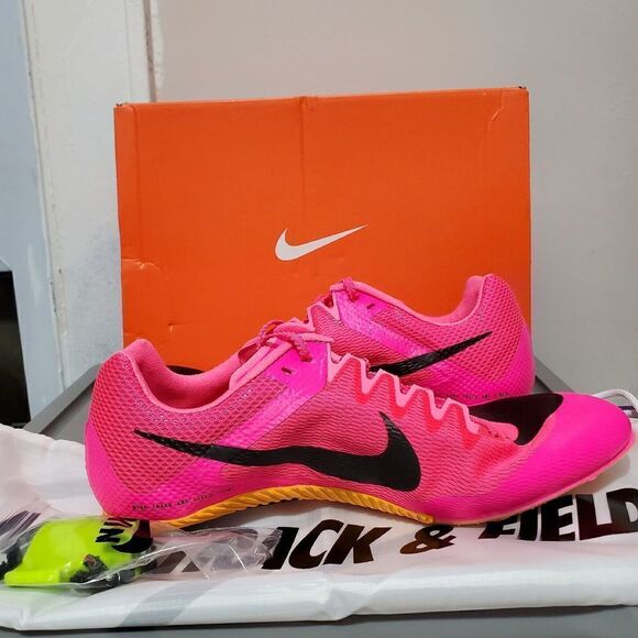 Nike Zoom Rival Sprint Mens Sz 13/Womens Sz 14.5 Pink Track Spikes DC8753-600 - Picture 5 of 16